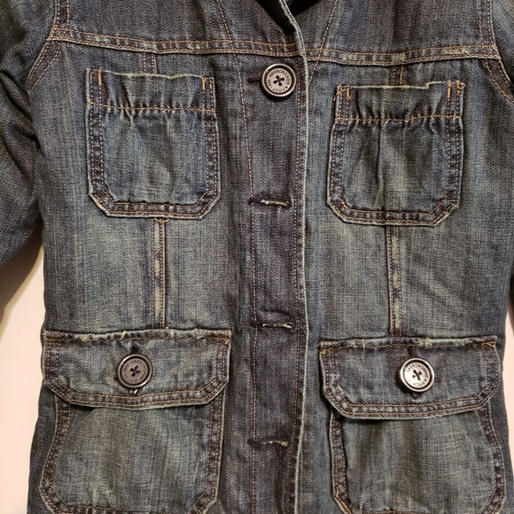 Abercrombie Quilted Sherpa Lined Jean jacket - Picture 2 of 4